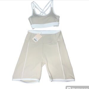 Wilo ribbed bra and shorts set